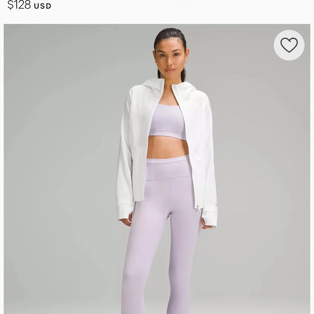lululemon athletica White Lightweight Full-Zip Jacket - Picture 9 of 9